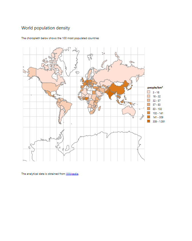 Population Density Report Population Density